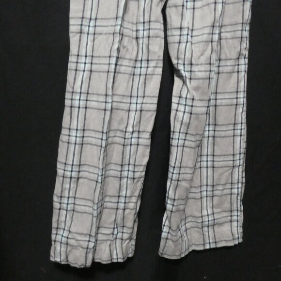 Plaid Flannel Lounge Pants | Front Button Detail | Stretchy Waistband | Unisex - Picture 13 of 15